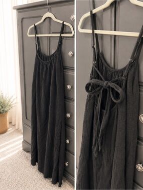 strapless ruched tassel dress Molinda Drawstring Maxi Blue Women's Summer Linen Outfit boho photoshoot dress Mini Neckline Size:1.25'' Hole Center